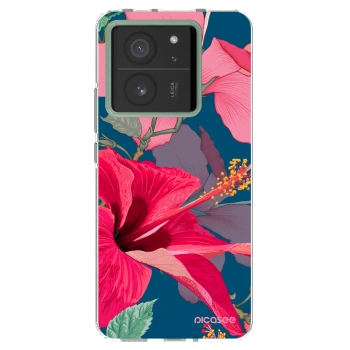 Picasee Xiaomi 13T Pro Hülle - Transparentes Silikon - Hibiscus