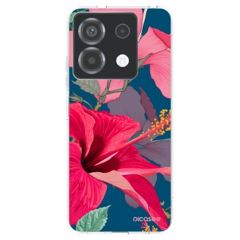Picasee Xiaomi Poco X6 Hülle - Transparentes Silikon - Hibiscus