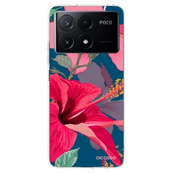 Picasee Xiaomi Poco X6 Pro Hülle - Transparentes Silikon - Hibiscus