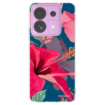 Picasee Xiaomi Redmi Note 13 Pro 5G Hülle - Transparentes Silikon - Hibiscus