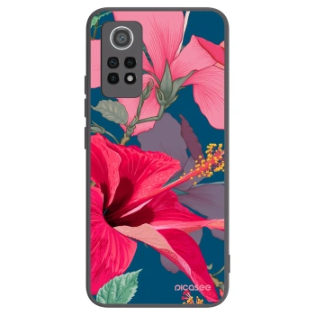 Picasee Xiaomi Redmi Note 12 Pro 4G Hülle - Schwarzes Silikon - Hibiscus