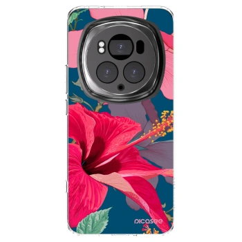 Picasee Honor Magic6 Pro Hülle - Transparentes Silikon - Hibiscus