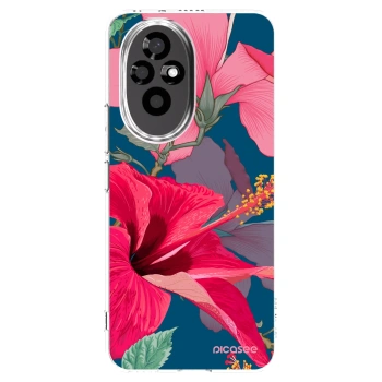 Picasee Honor 200 Pro 5G Hülle - Transparentes Silikon - Hibiscus