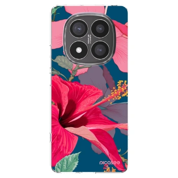Picasee Xiaomi Redmi Note 14 Pro+ 5G Hülle - Transparentes Silikon - Hibiscus