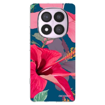 Picasee Xiaomi Redmi Note 14 Pro 4G Hülle - Transparentes Silikon - Hibiscus
