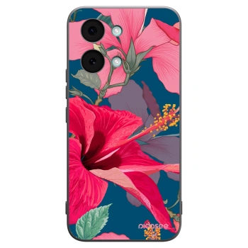 Picasee Xiaomi Poco X8 Pro Max Hülle - Schwarzes Silikon - Hibiscus