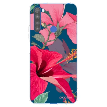 Picasee Xiaomi Redmi Note 8T Hülle - Transparentes Silikon - Hibiscus