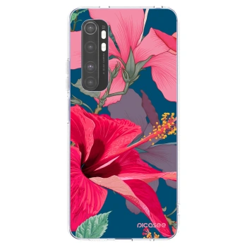 Picasee Xiaomi Mi Note 10 Lite Hülle - Transparentes Silikon - Hibiscus