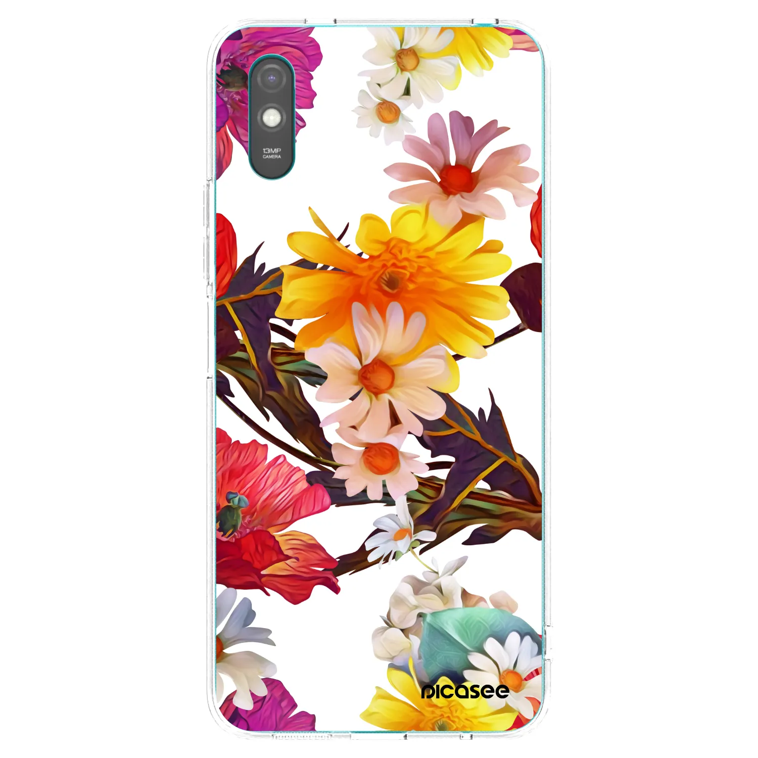 Picasee Xiaomi Redmi 9A Hülle - Transparentes Silikon - Meadow