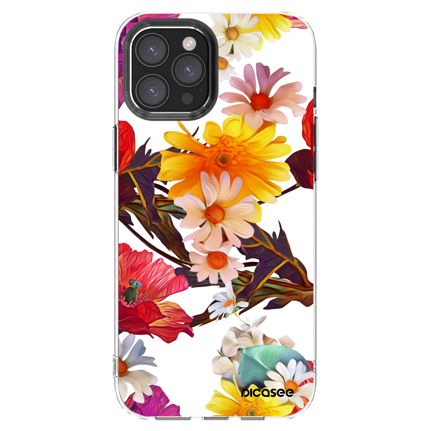 Picasee Apple iPhone 12 Pro Max Hülle - Transparentes Silikon - Meadow