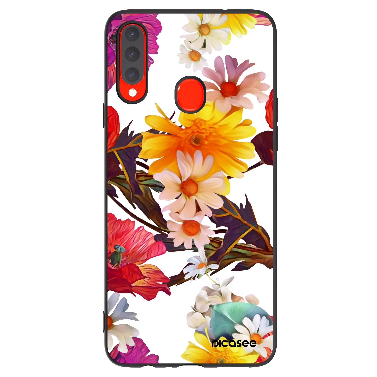 Picasee Samsung Galaxy A20s Hülle - Schwarzes Silikon - Meadow