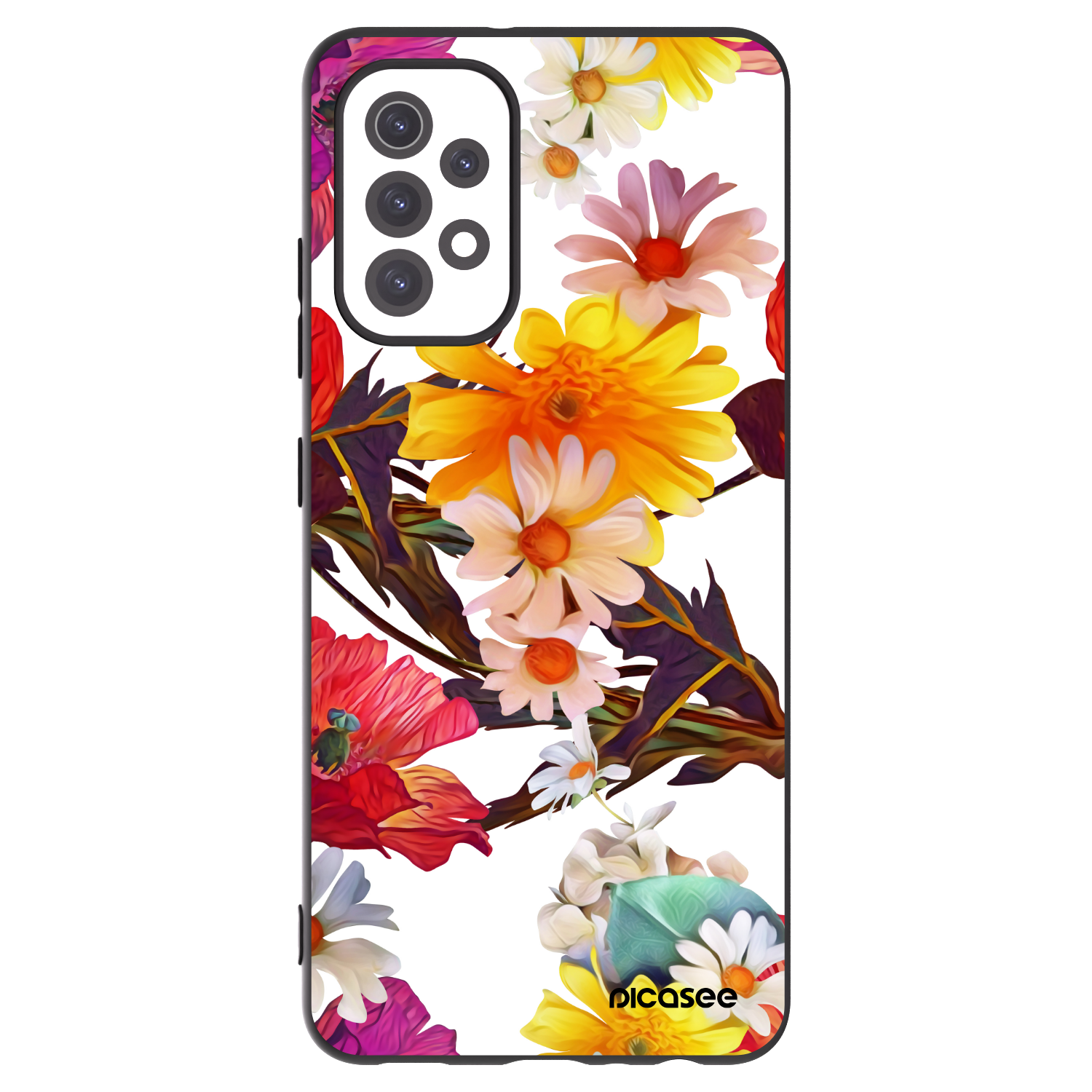 Picasee Samsung Galaxy A32 5G A326B Hülle - Schwarzes Silikon - Meadow