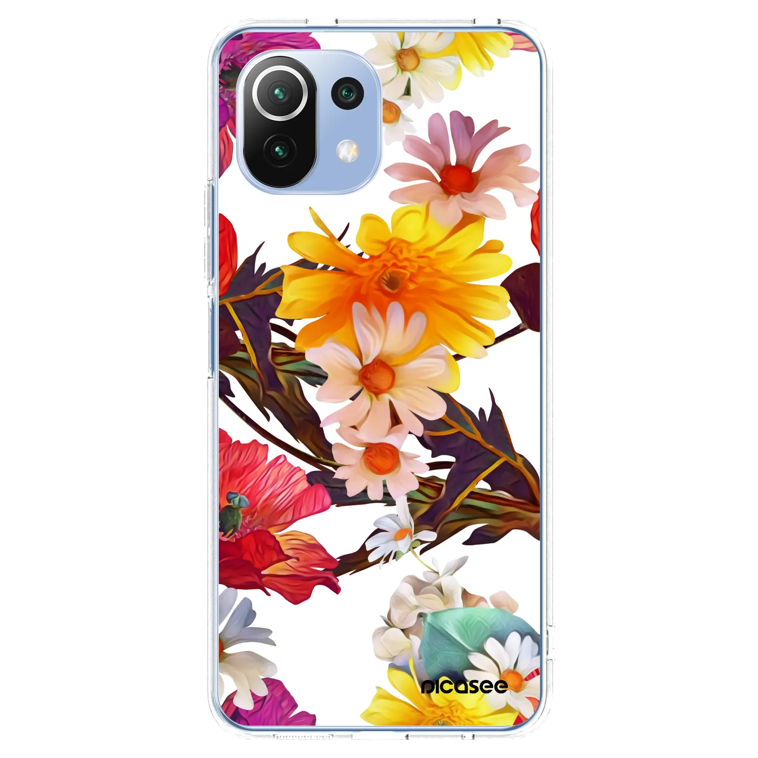 Picasee Xiaomi Mi 11 Lite Hülle - Transparentes Silikon - Meadow