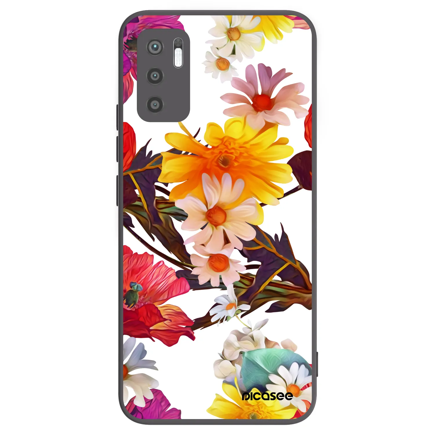 Picasee Xiaomi Redmi Note 10 5G Hülle - Schwarzes Silikon - Meadow