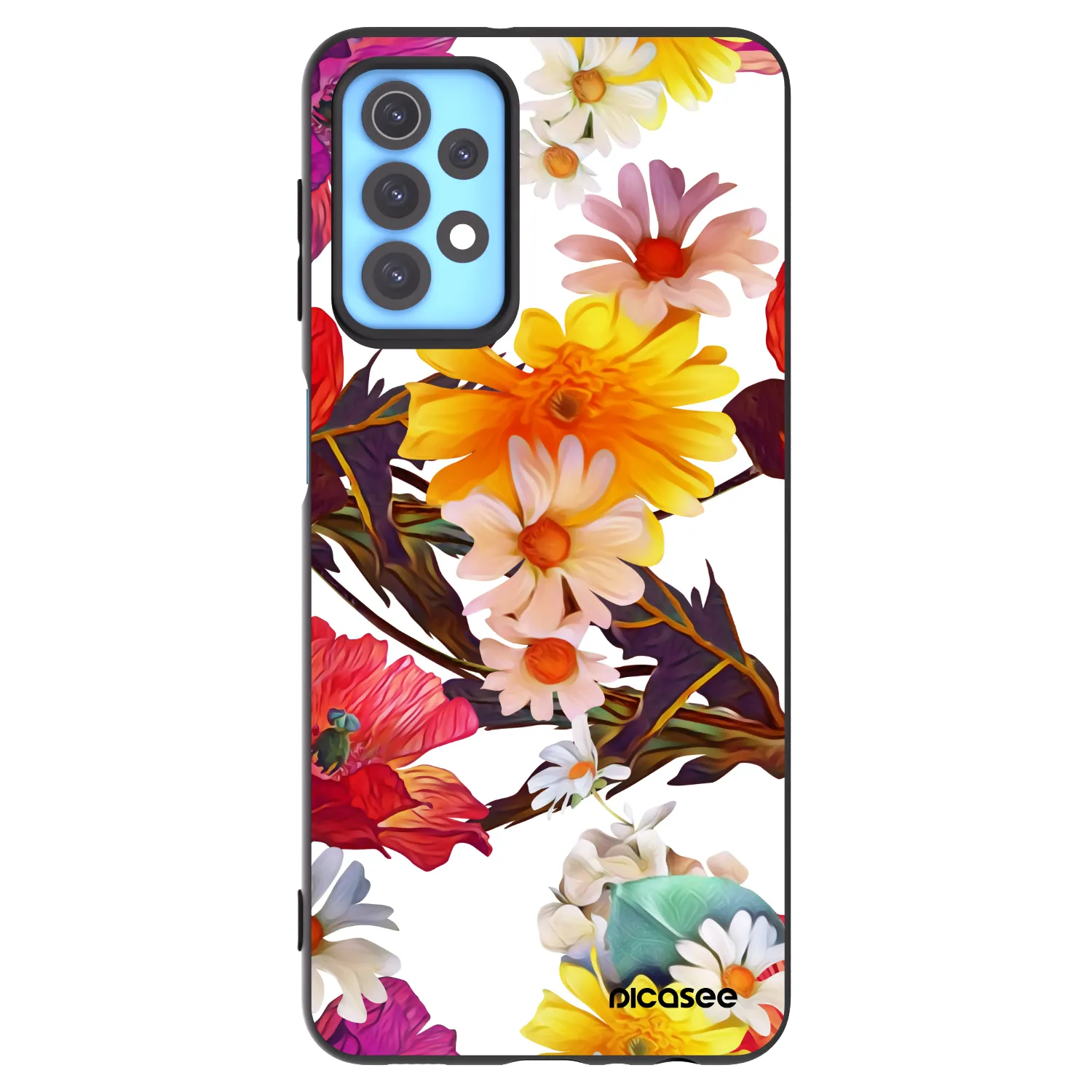Picasee Samsung Galaxy A32 4G SM-A325F Hülle - Schwarzes Silikon - Meadow