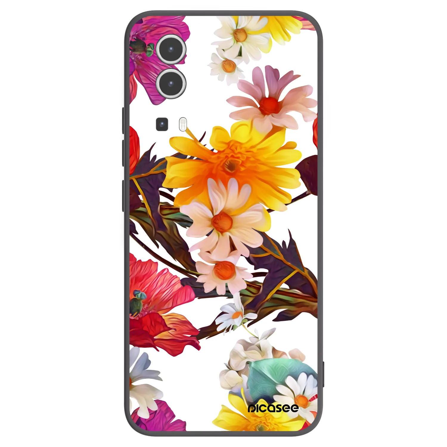 Picasee Vivo Y72 5G Hülle - Schwarzes Silikon - Meadow