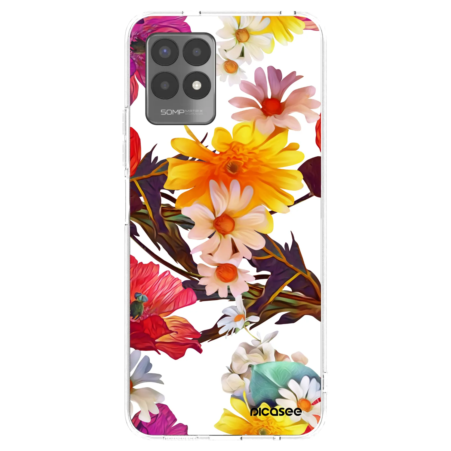 Picasee Realme 8i Hülle - Transparentes Silikon - Meadow