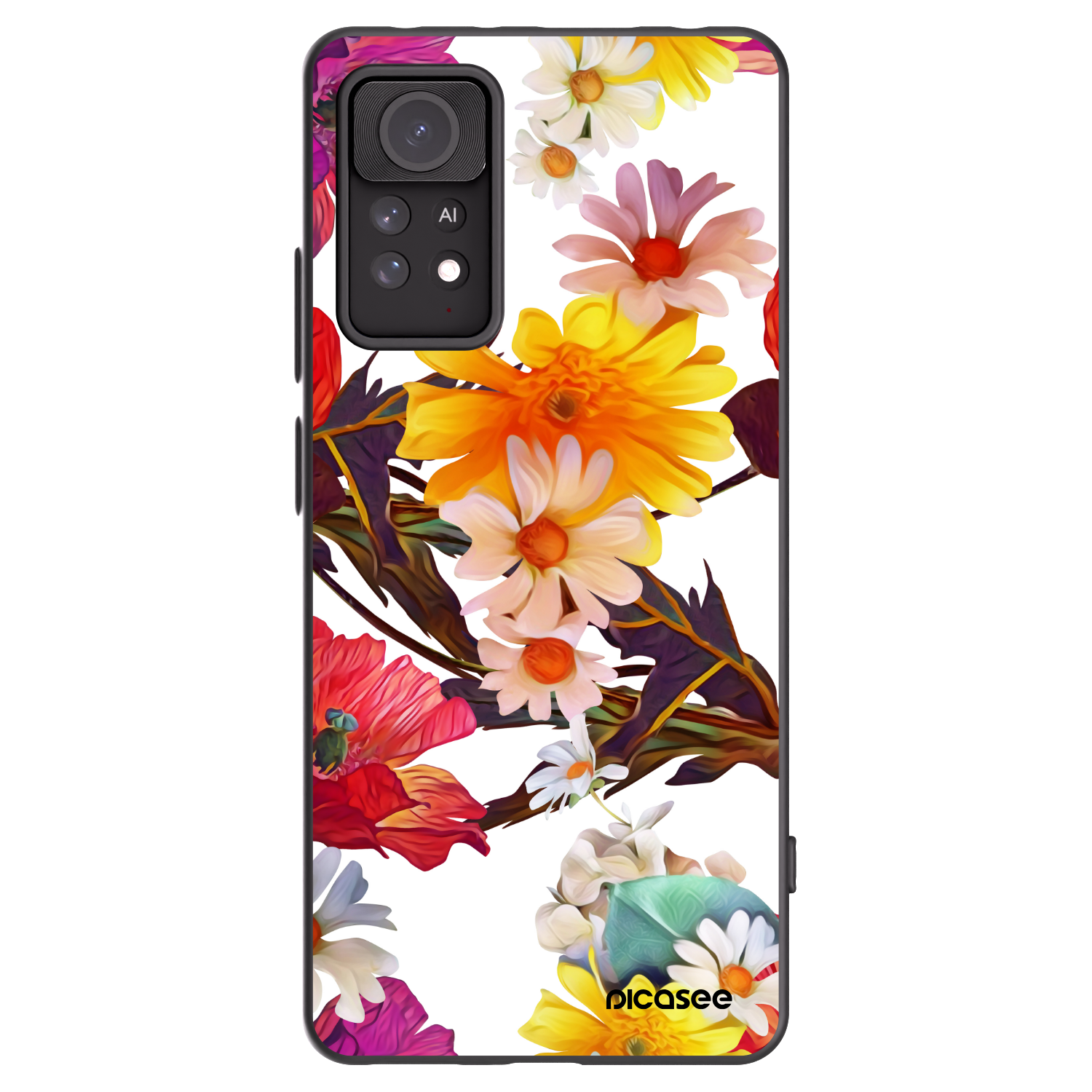 Picasee Xiaomi Redmi Note 11 Pro 5G Hülle - Schwarzes Silikon - Meadow