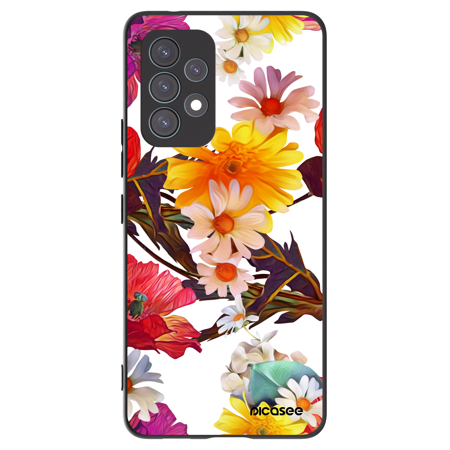 Picasee Samsung Galaxy A53 5G A536 Hülle - Schwarzes Silikon - Meadow