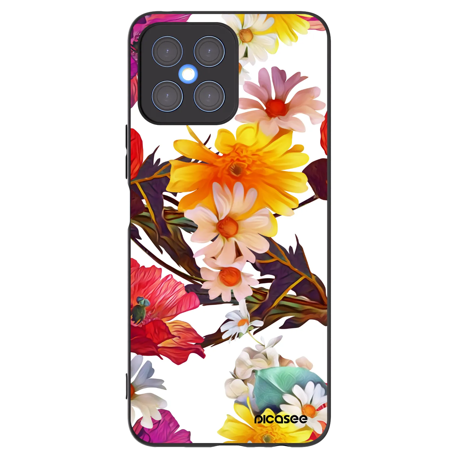 Picasee Honor X8 4G Hülle - Schwarzes Silikon - Meadow