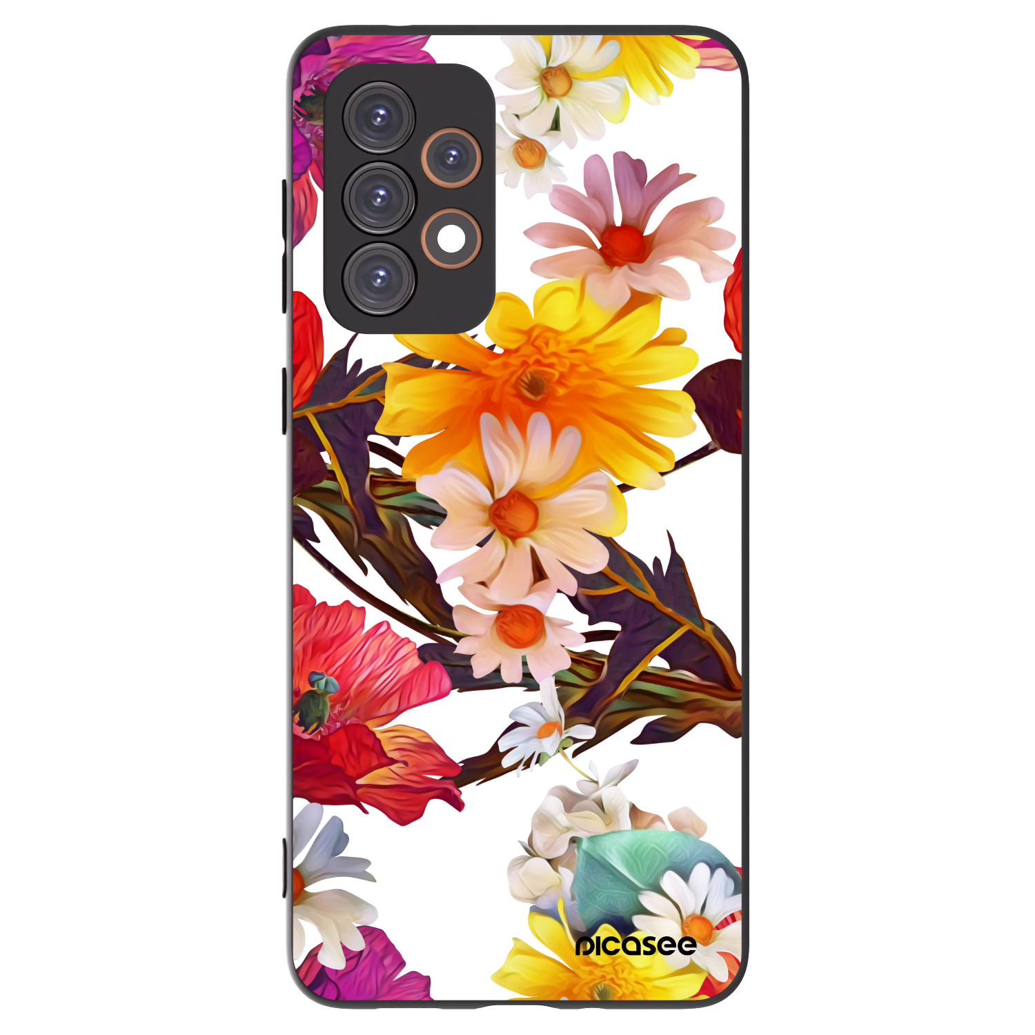Picasee Samsung Galaxy A33 5G A336 Hülle - Schwarzes Silikon - Meadow
