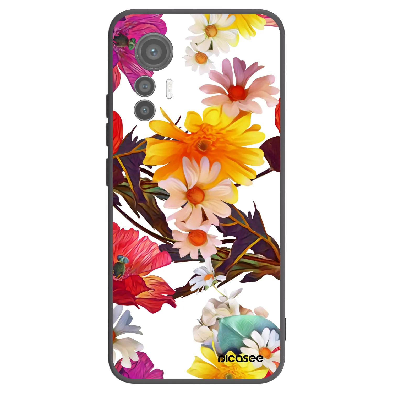 Picasee Xiaomi 12 Lite Hülle - Schwarzes Silikon - Meadow