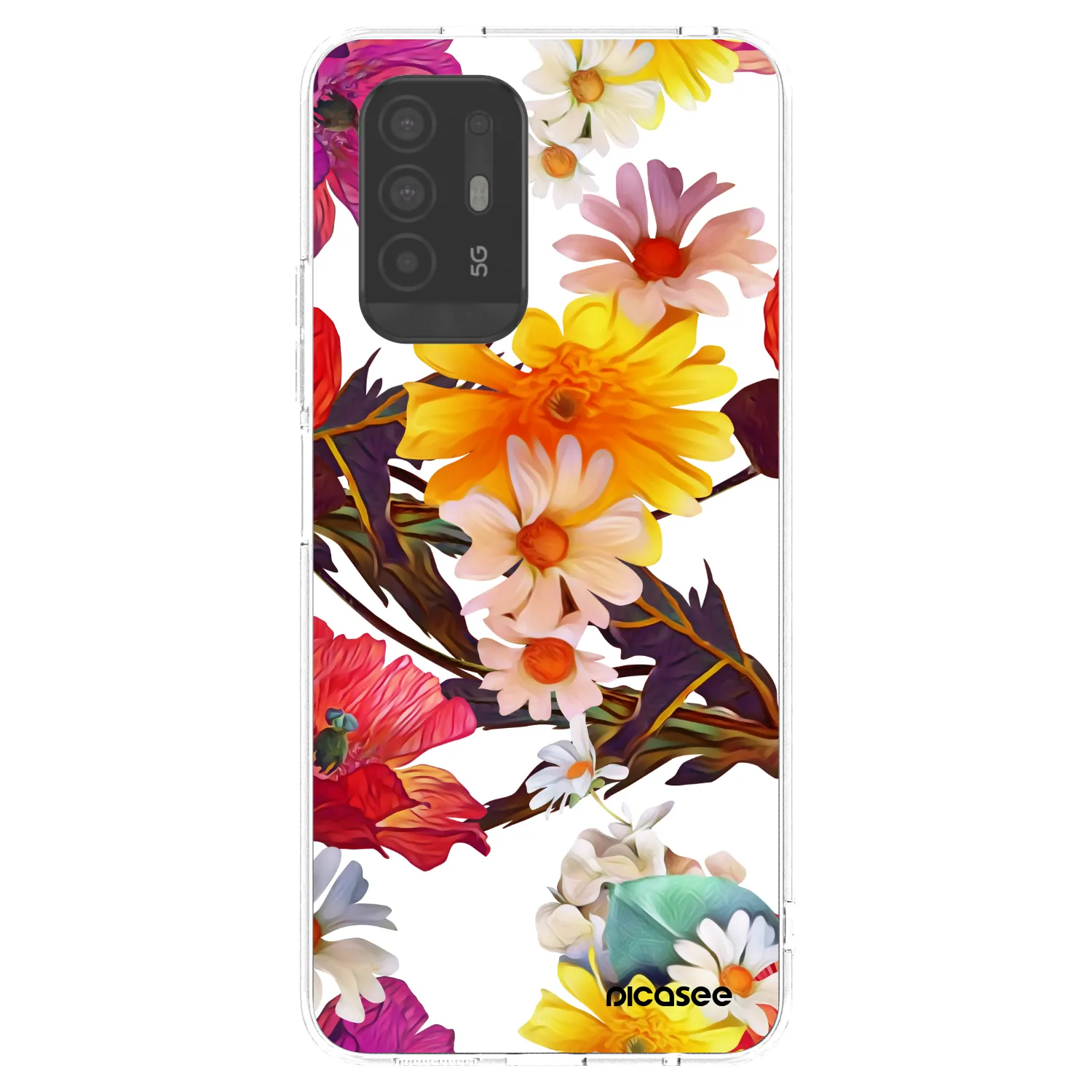 Picasee OPPO A94 5G Hülle - Transparentes Silikon - Meadow