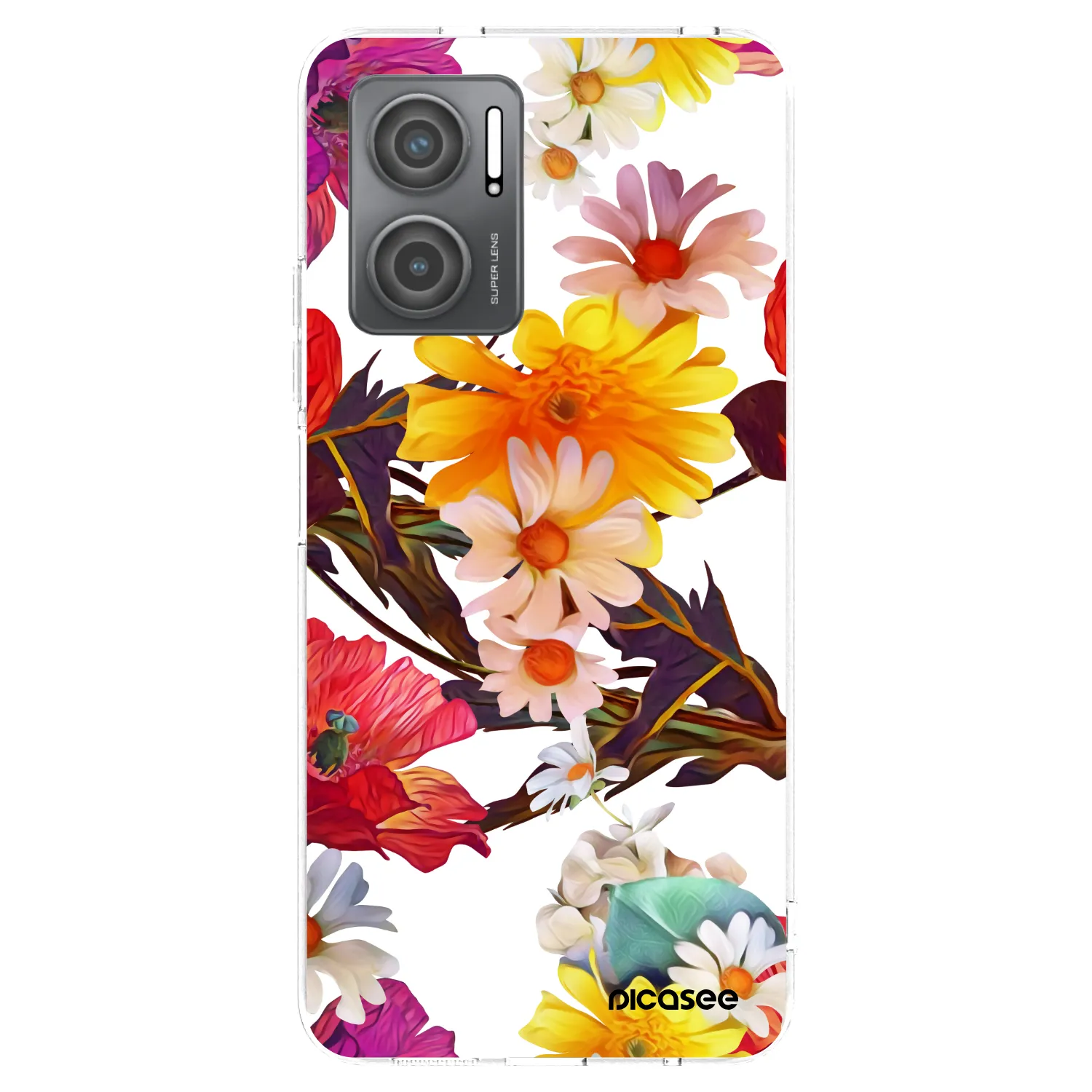 Picasee Xiaomi Redmi 10 5G Hülle - Transparentes Silikon - Meadow