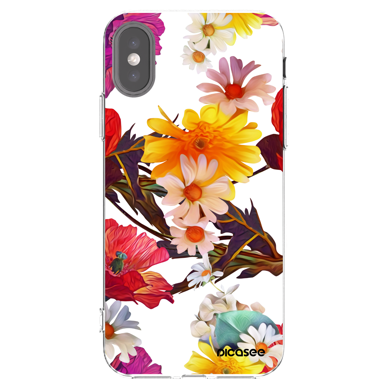 Picasee Apple iPhone X/XS Hülle - Transparentes Silikon - Meadow
