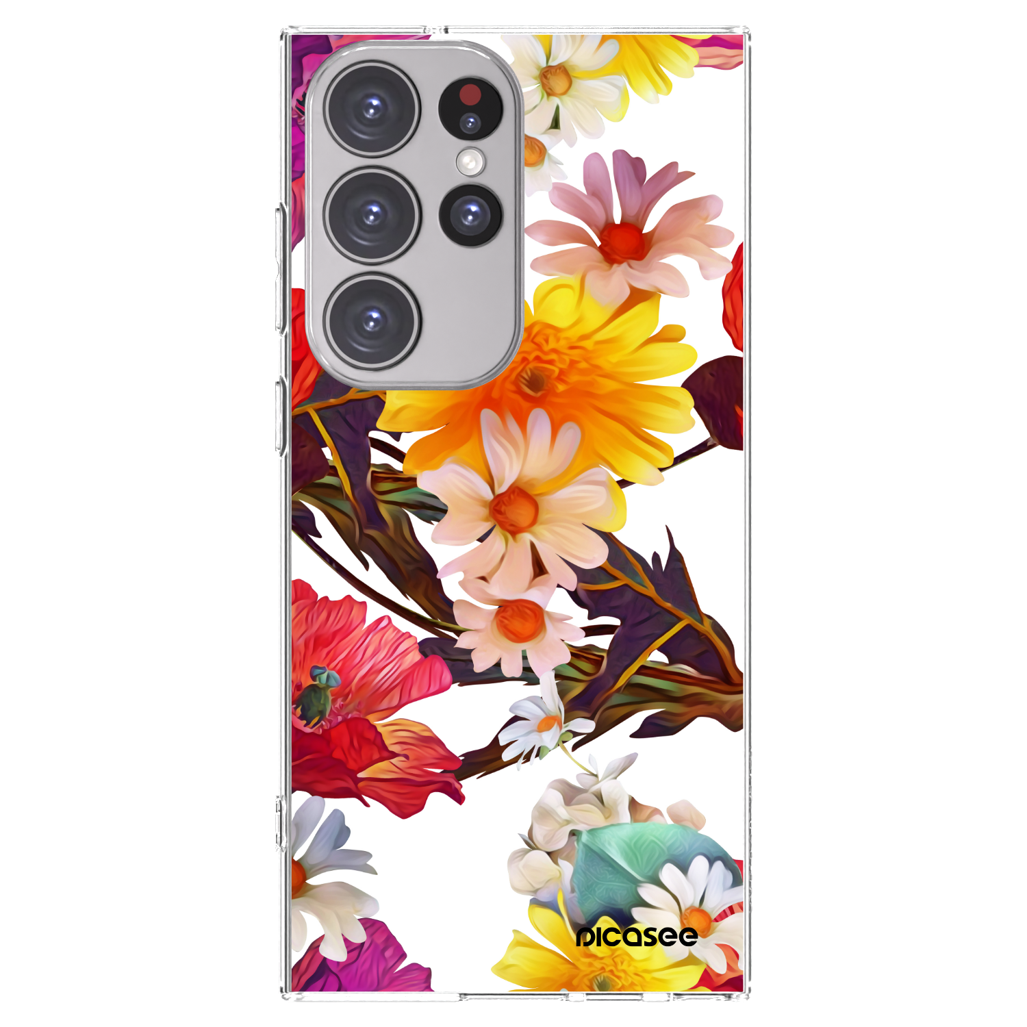 Picasee Samsung Galaxy S23 Ultra 5G Hülle - Transparentes Silikon - Meadow