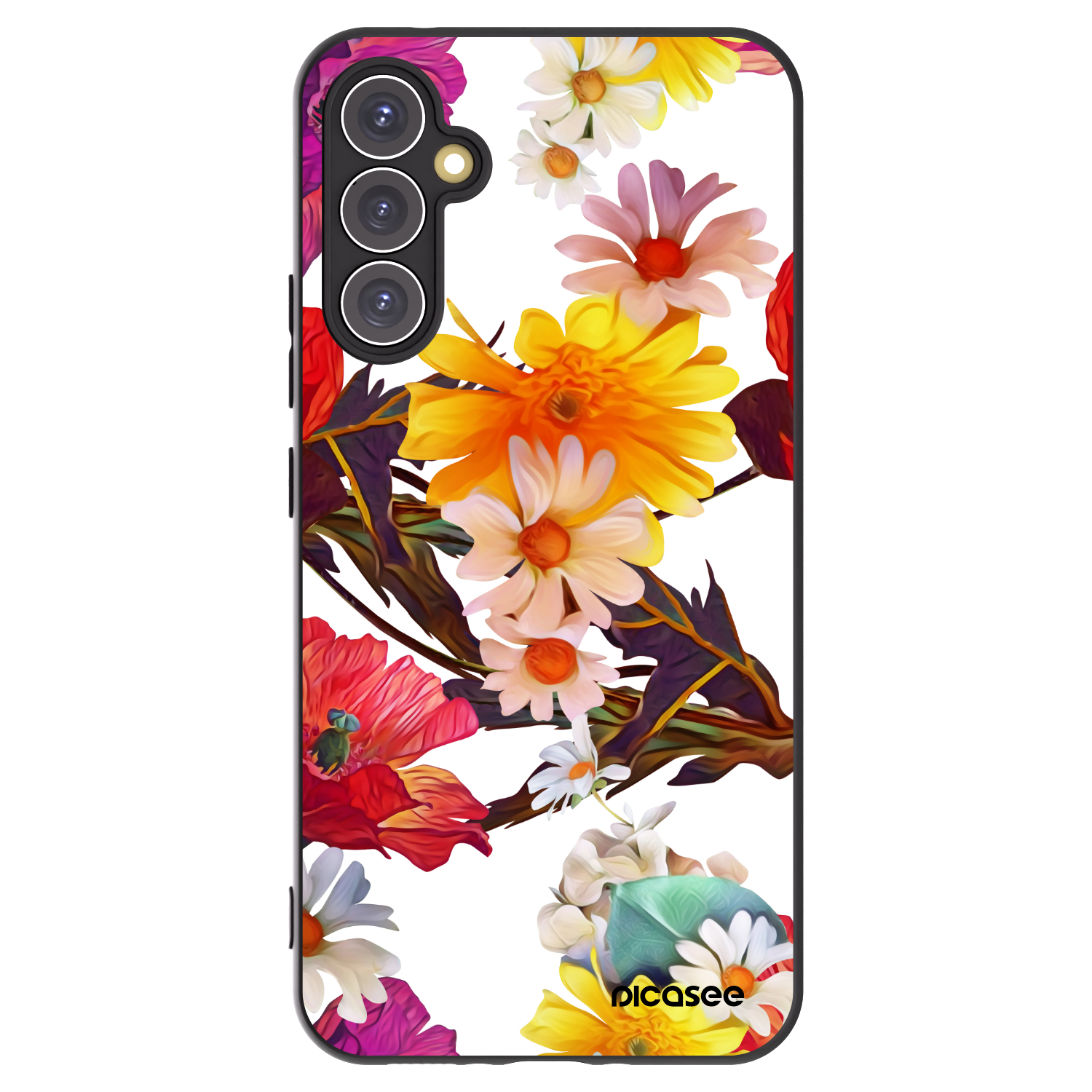 Picasee Samsung Galaxy A34 5G A346B Hülle - Schwarzes Silikon - Meadow