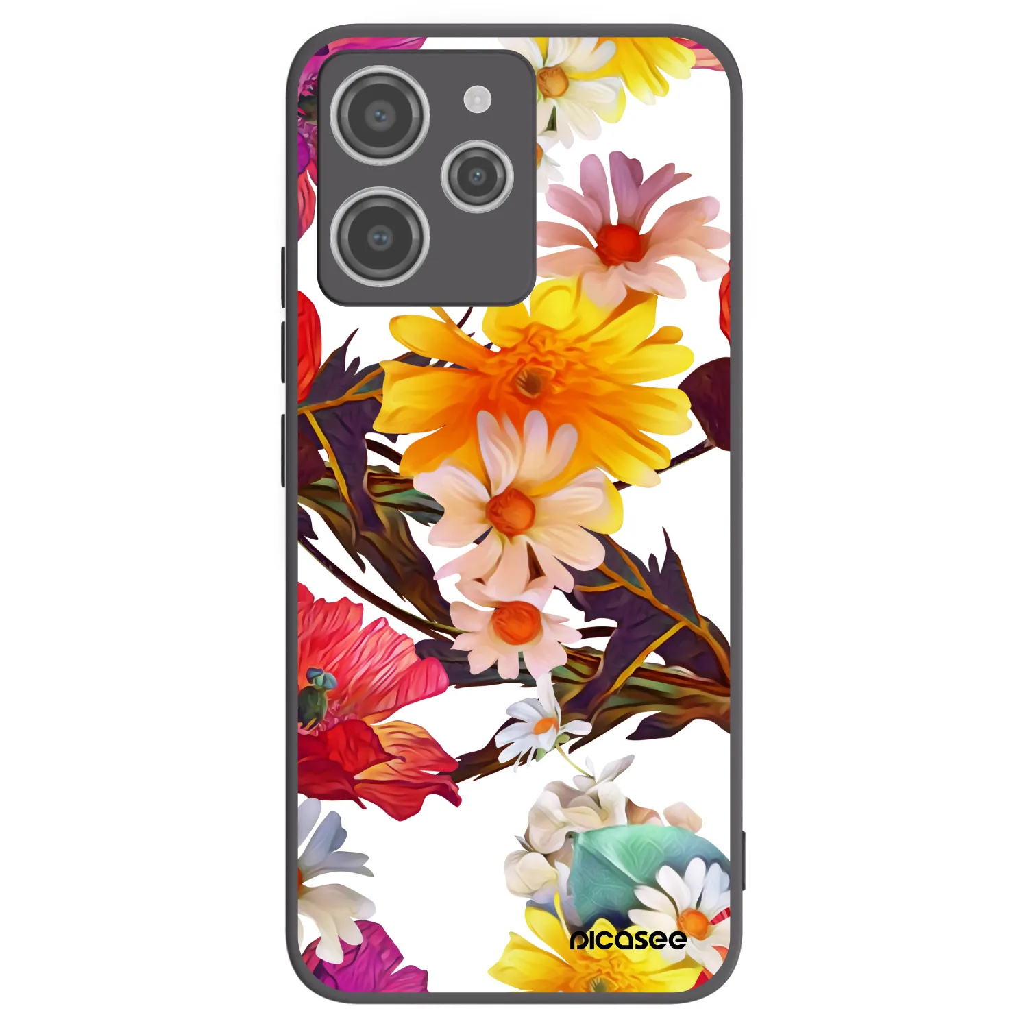 Picasee Xiaomi Redmi 12 4G Hülle - Schwarzes Silikon - Meadow