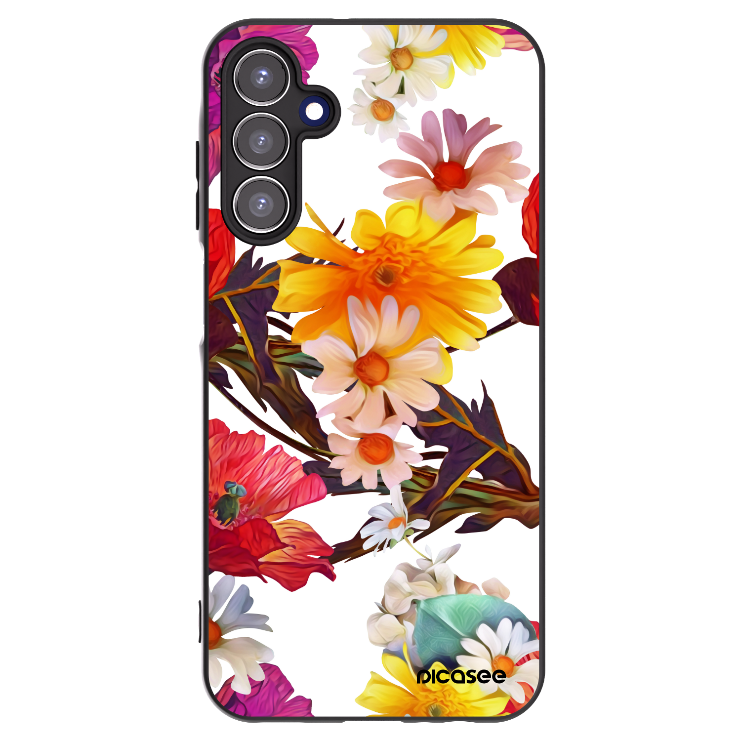 Picasee Samsung Galaxy A15 A156B 5G Hülle - Schwarzes Silikon - Meadow