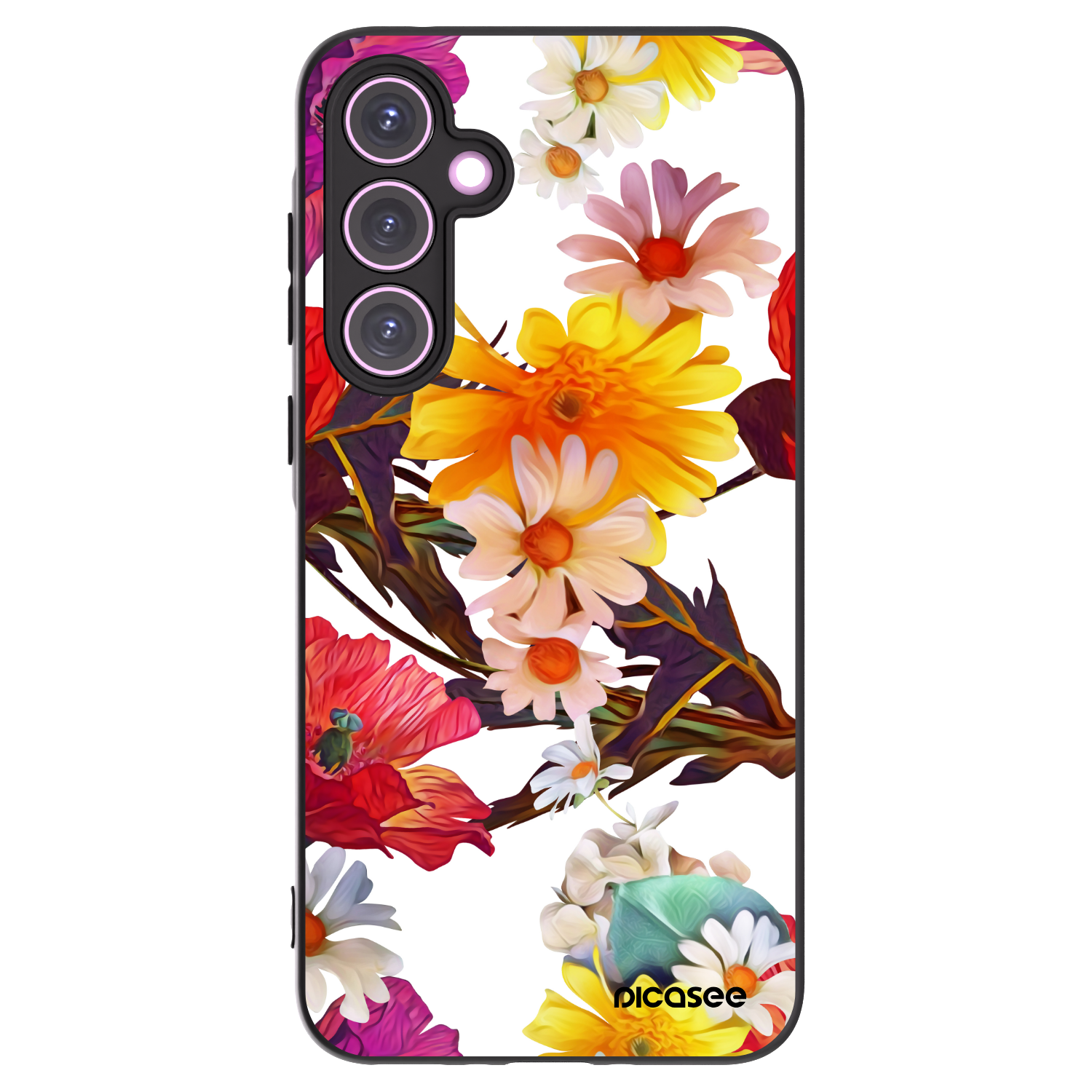 Picasee Samsung Galaxy A35 5G A356B Hülle - Schwarzes Silikon - Meadow