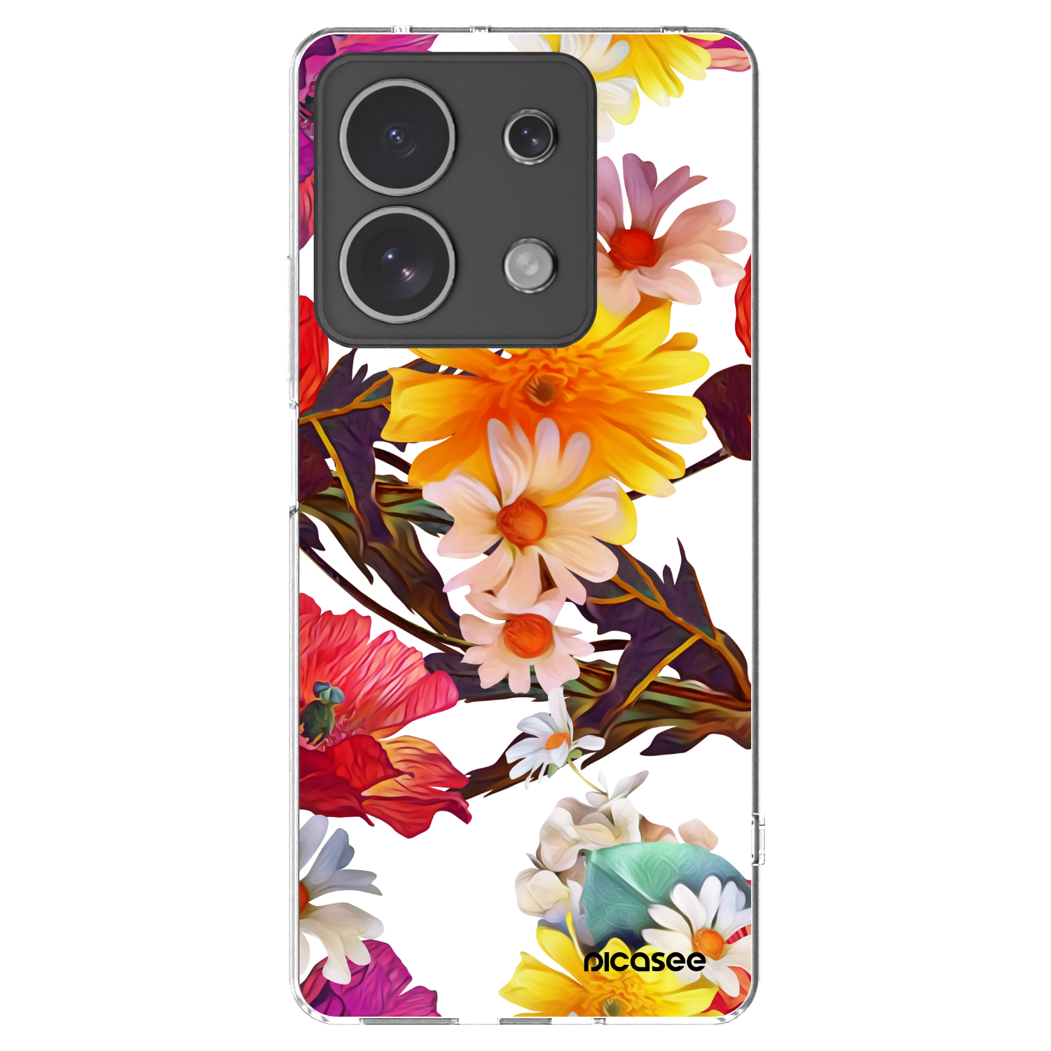 Picasee Xiaomi Redmi Note 13 4G Hülle - Transparentes Silikon - Meadow
