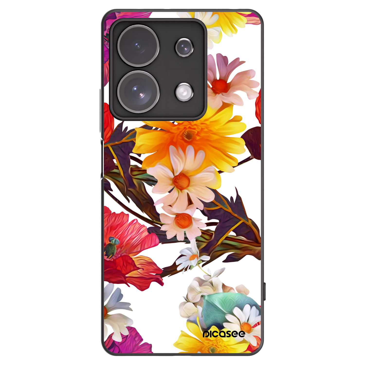 Picasee Xiaomi Redmi Note 13 Pro 4G Hülle - Schwarzes Silikon - Meadow