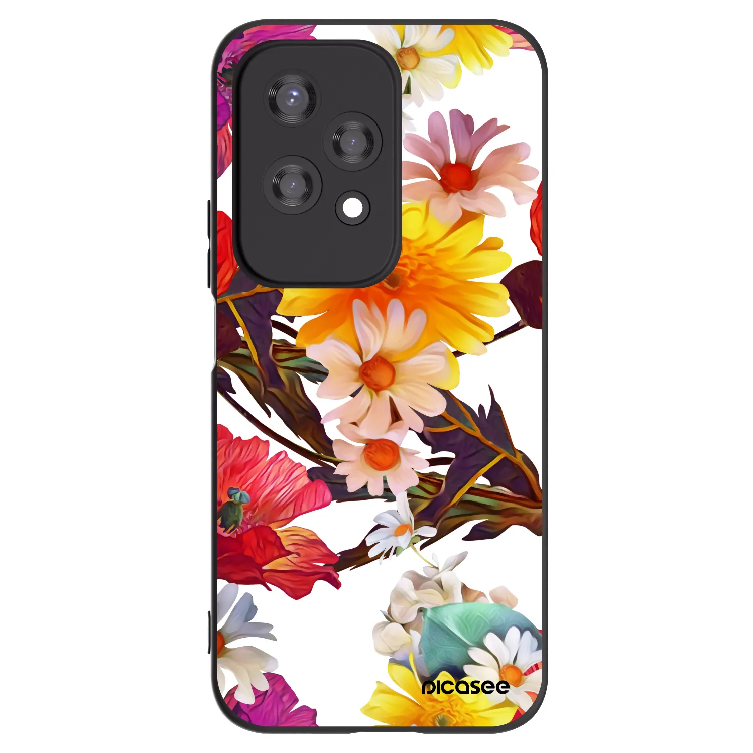 Picasee Honor 200 Lite Hülle - Schwarzes Silikon - Meadow