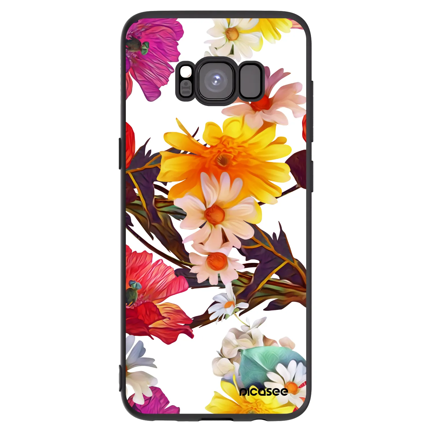 Picasee Samsung Galaxy S8 G950F Hülle - Schwarzes Silikon - Meadow