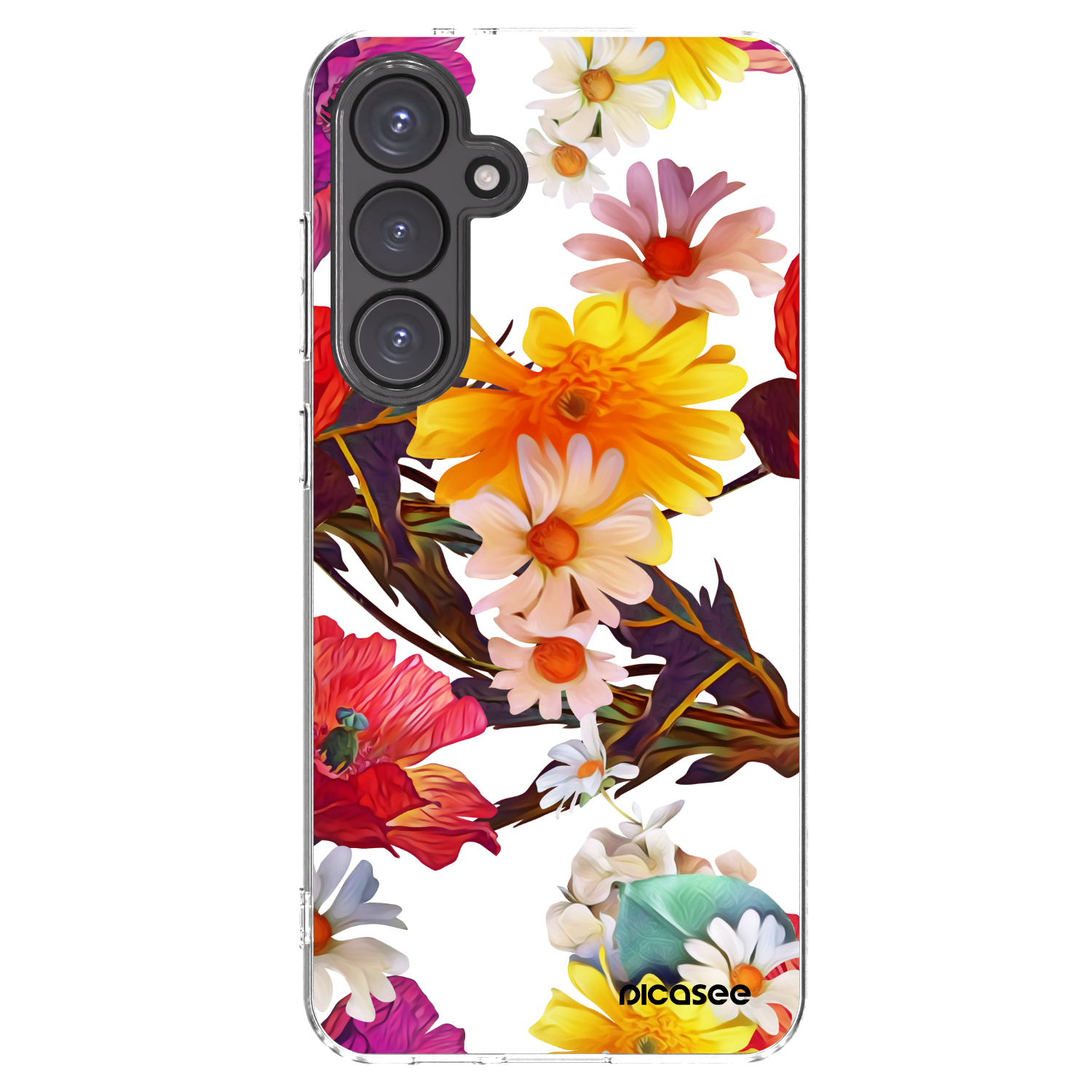 Picasee Samsung Galaxy S24 FE S721B Hülle - Transparentes Silikon - Meadow