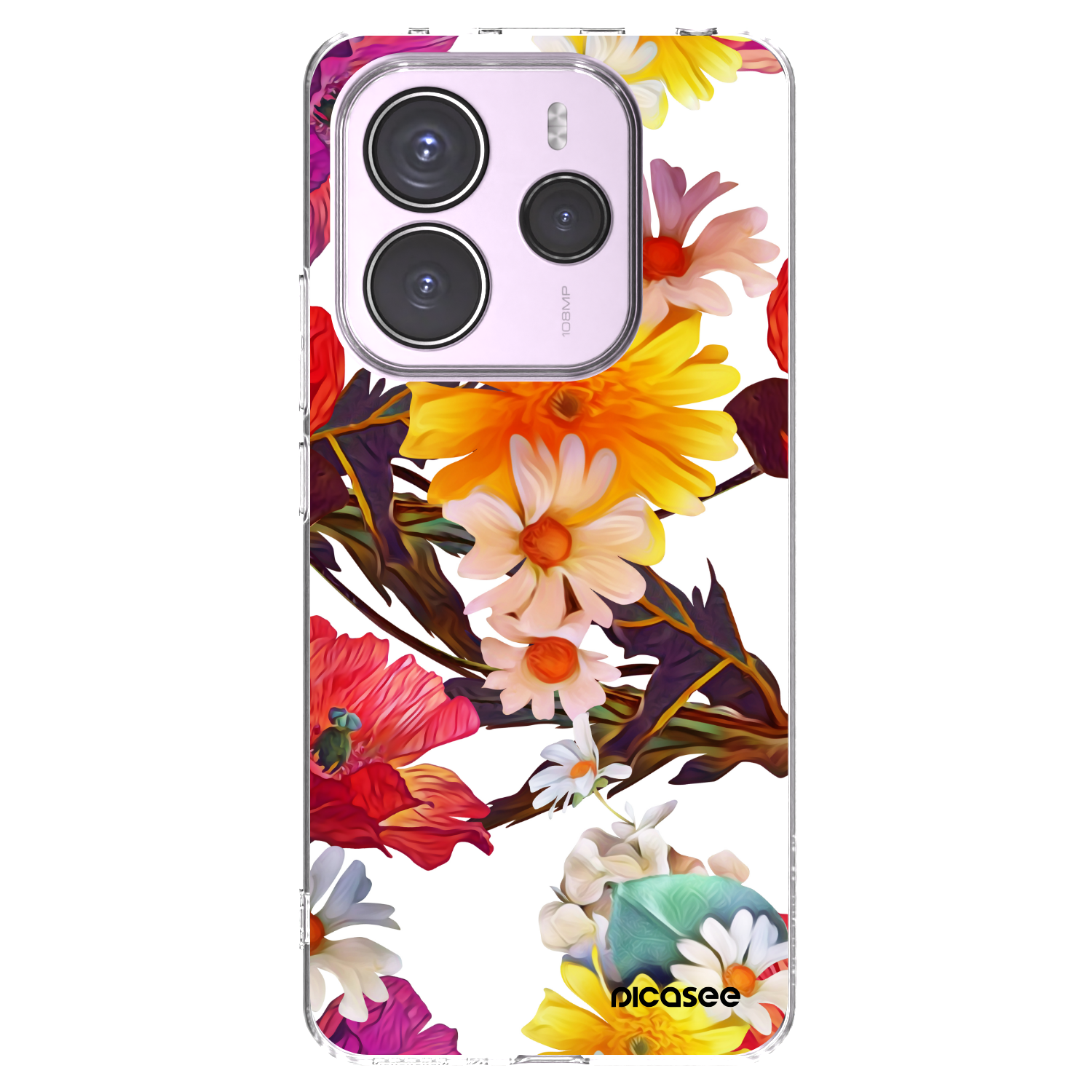 Picasee Xiaomi Redmi Note 14 5G Hülle - Transparentes Silikon - Meadow