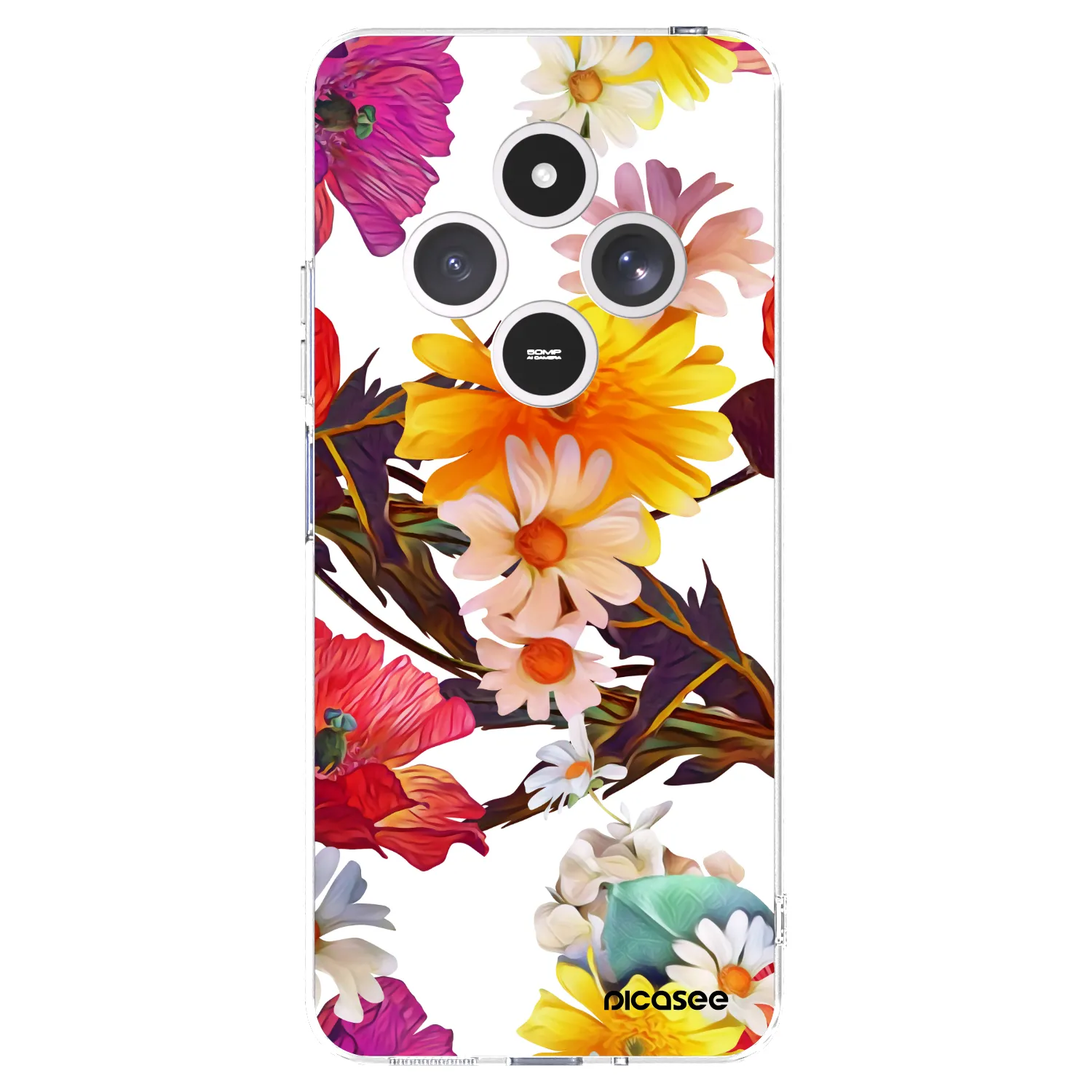 Picasee Xiaomi Redmi 14C Hülle - Transparentes Silikon - Meadow