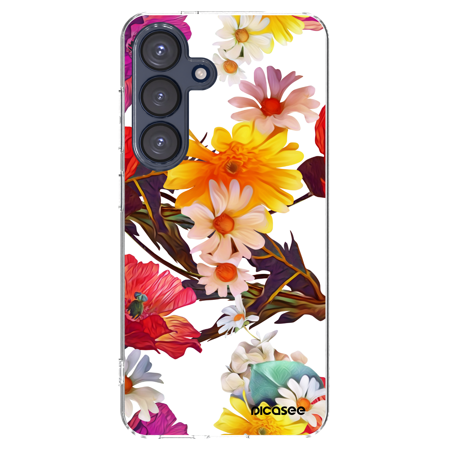 Picasee Samsung Galaxy S25 5G Hülle - Transparentes Silikon - Meadow