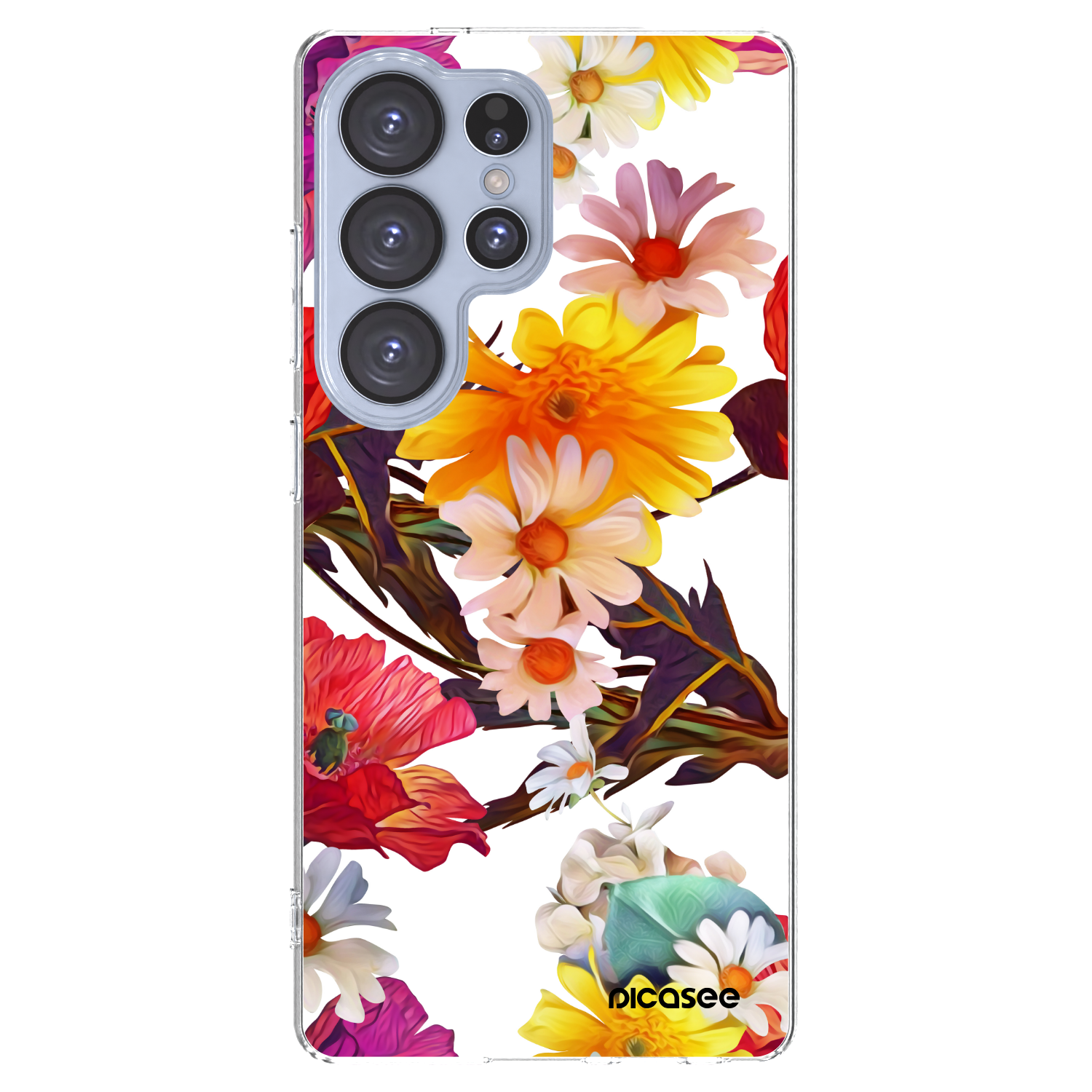 Picasee Samsung Galaxy S25 Ultra 5G Hülle - Transparentes Silikon - Meadow
