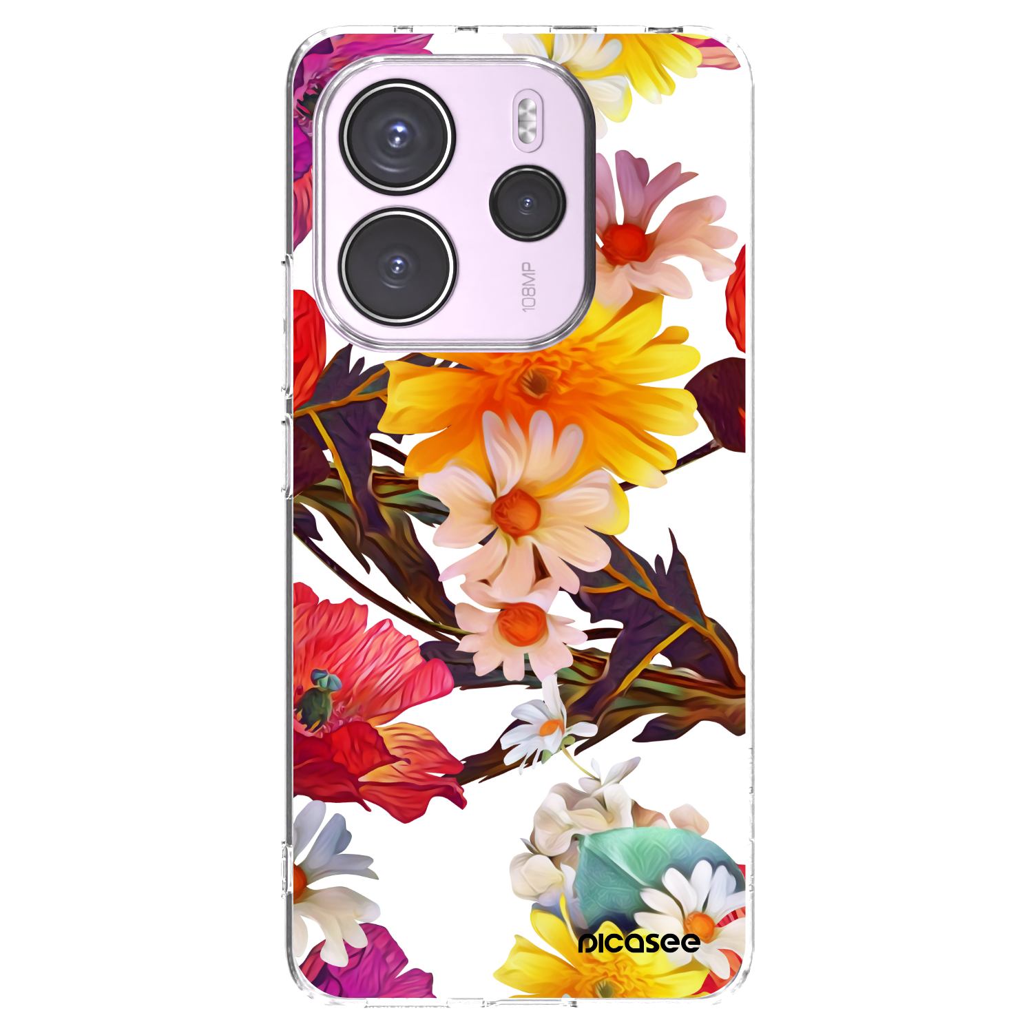 Picasee Xiaomi Redmi Note 14 4G Hülle - Transparentes Silikon - Meadow