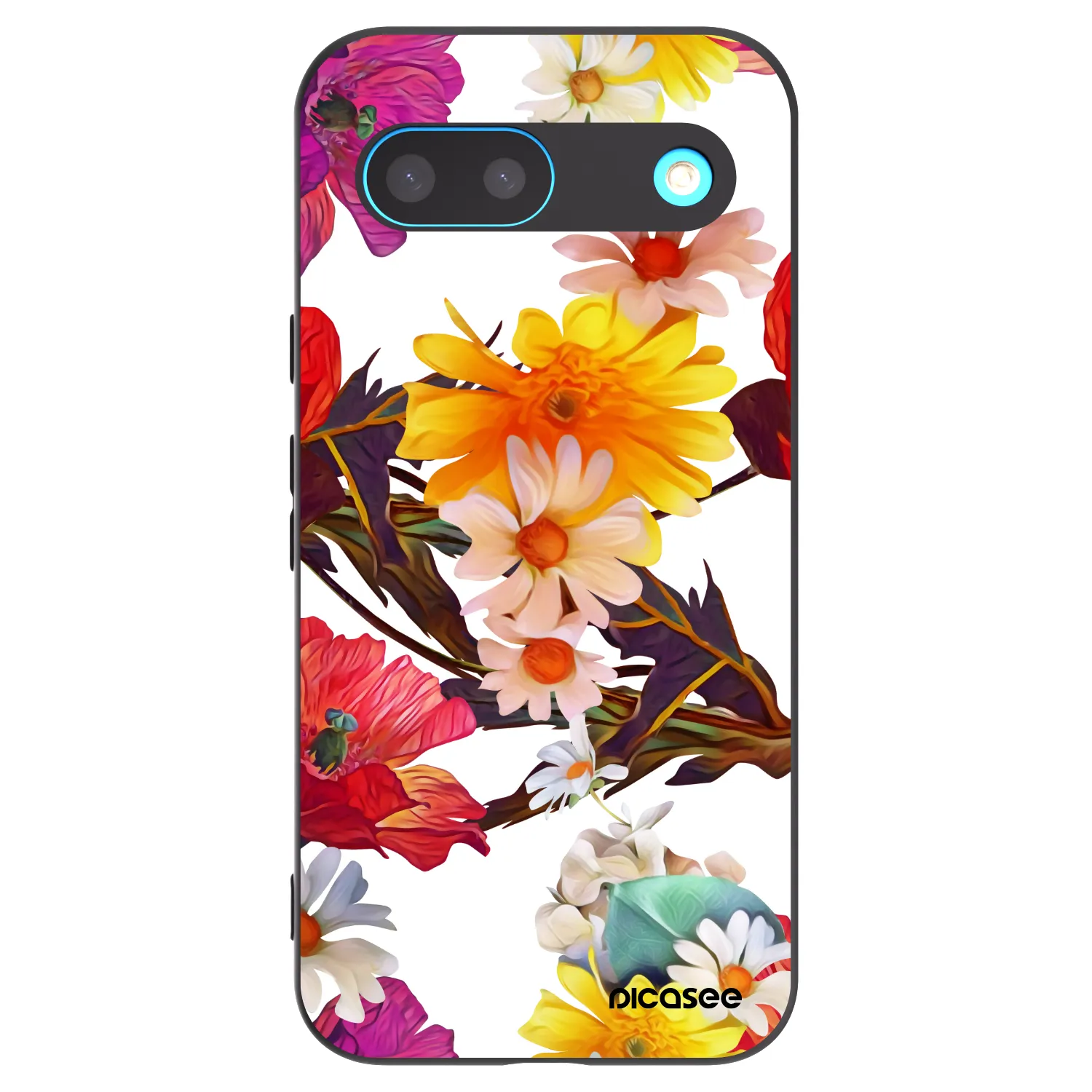 Picasee Google Pixel 8 Hülle - Schwarzes Silikon - Meadow