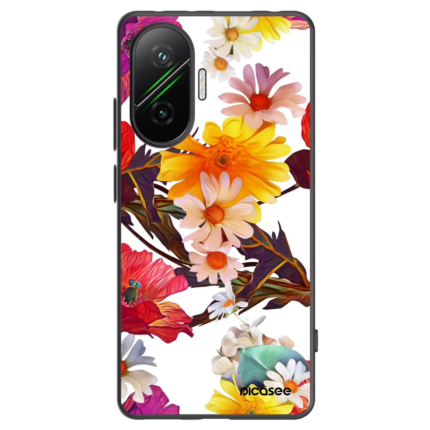 Picasee Xiaomi Poco F7 Pro 5G Hülle - Schwarzes Silikon - Meadow