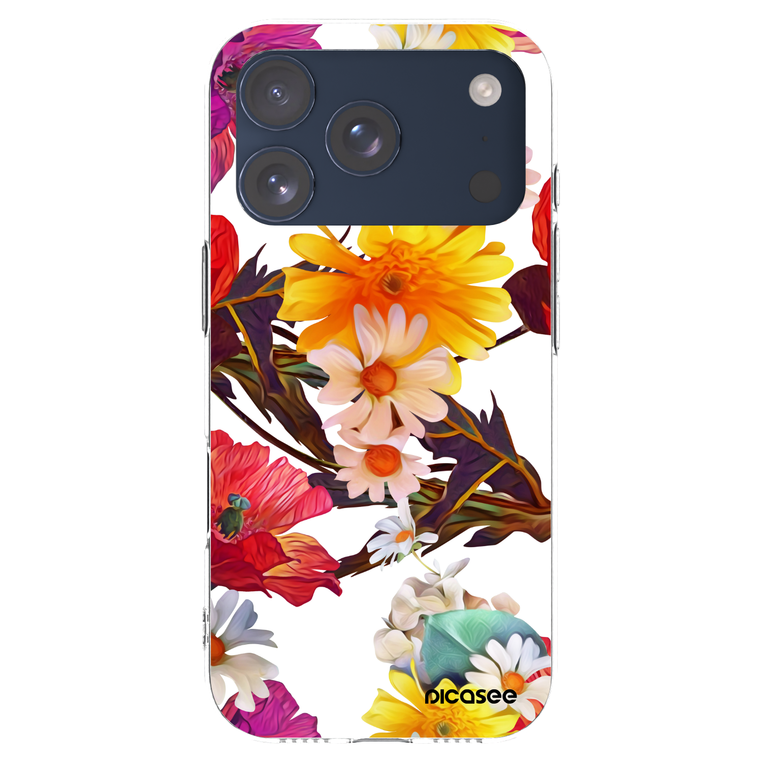 Picasee Apple iPhone 17 Pro Hülle - Transparentes Silikon - Meadow