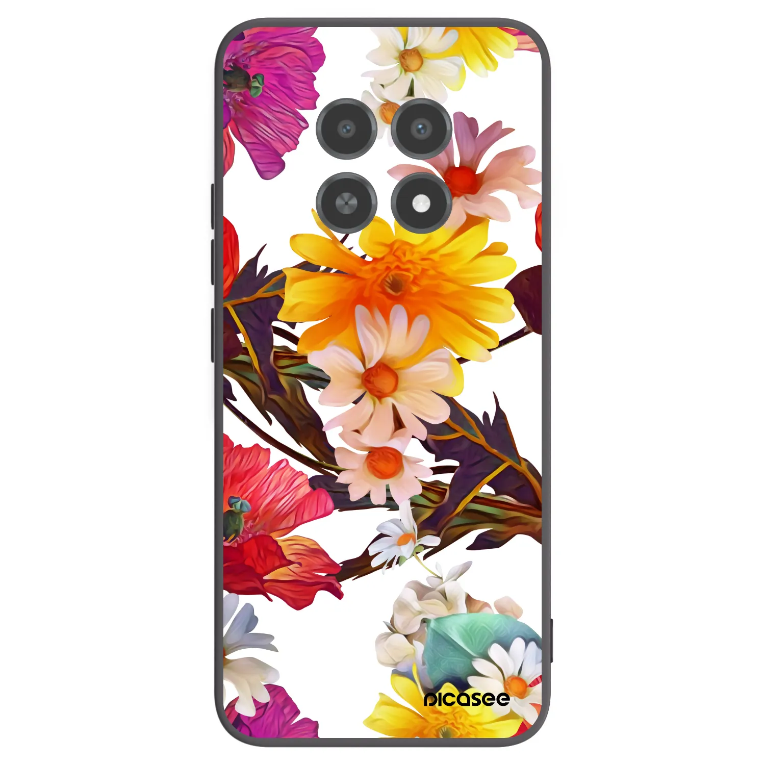 Picasee Realme 12X Hülle - Schwarzes Silikon - Meadow