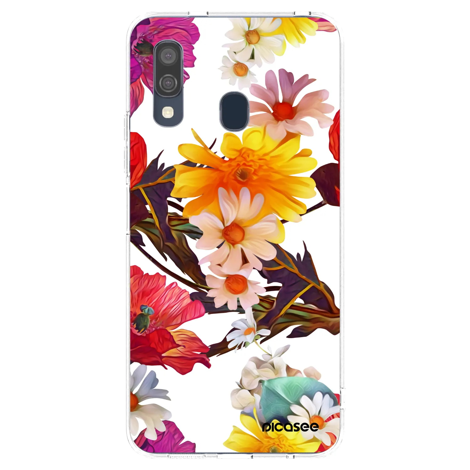 Picasee Samsung Galaxy A40 A405F Hülle - Transparentes Silikon - Meadow