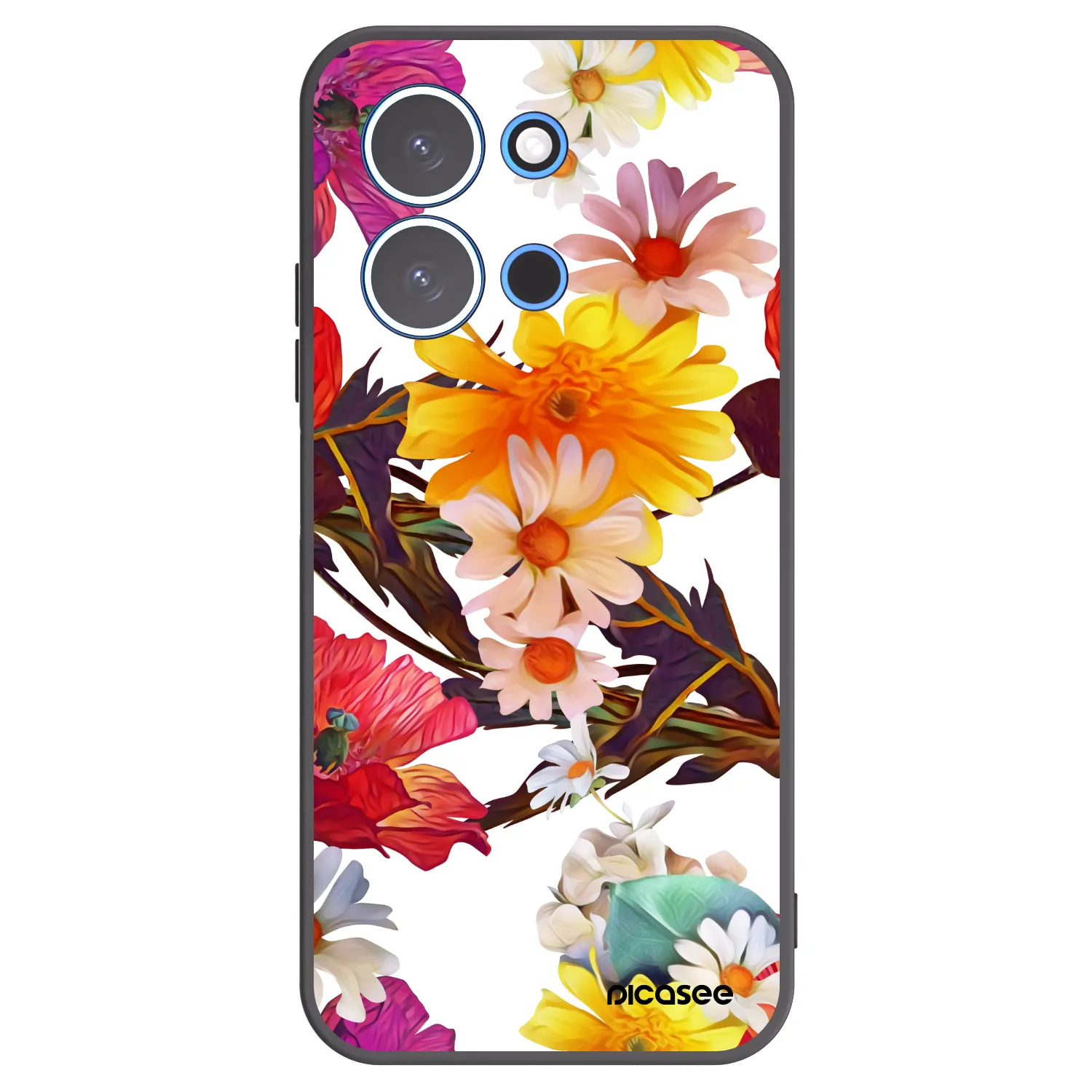 Picasee Xiaomi Redmi 15C 4G Hülle - Schwarzes Silikon - Meadow